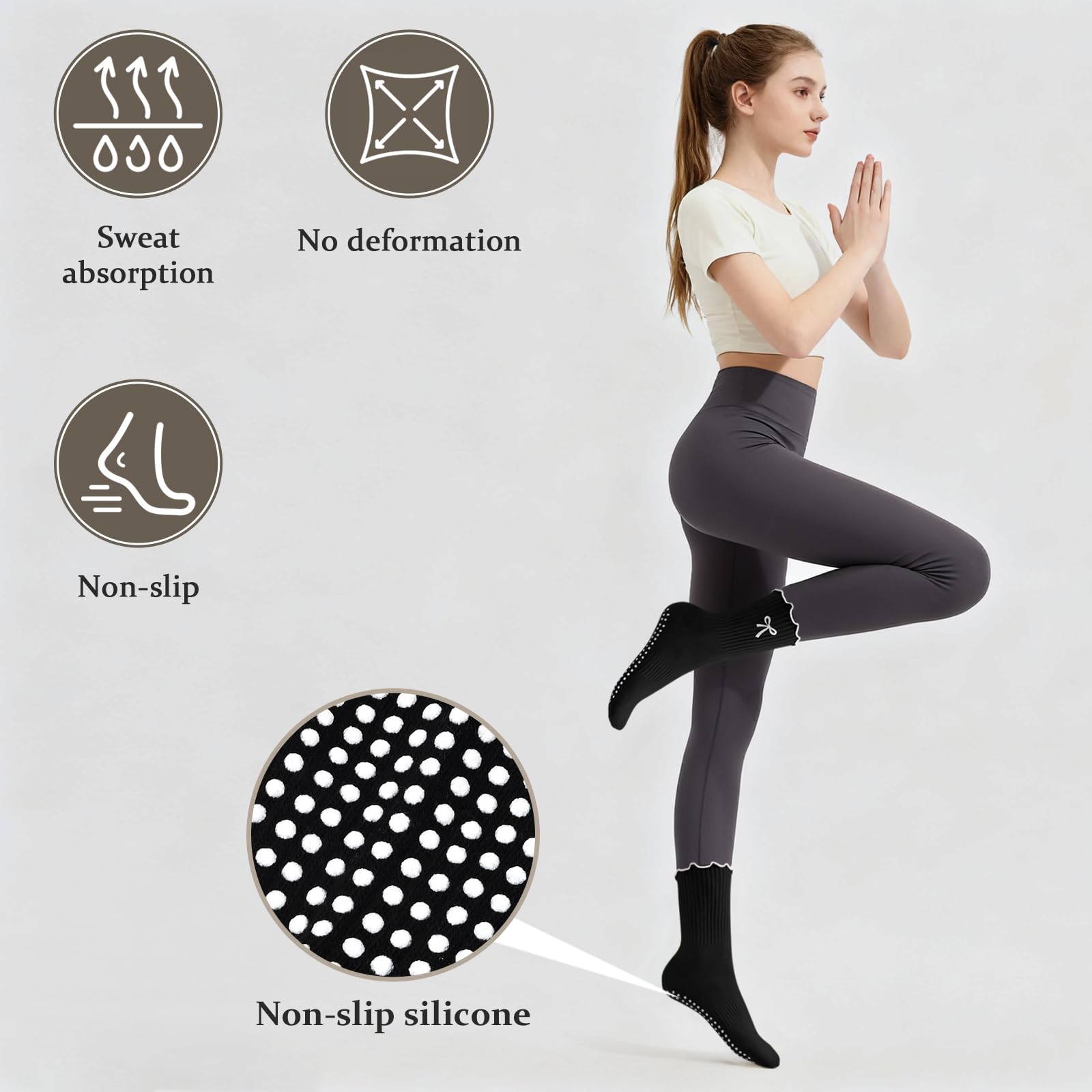 1 пара нескользящих носков для – обзор и цена Medias Para Pilates Y Yoga